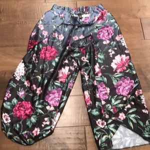 Victoria’s Secret floral silk sleep pants